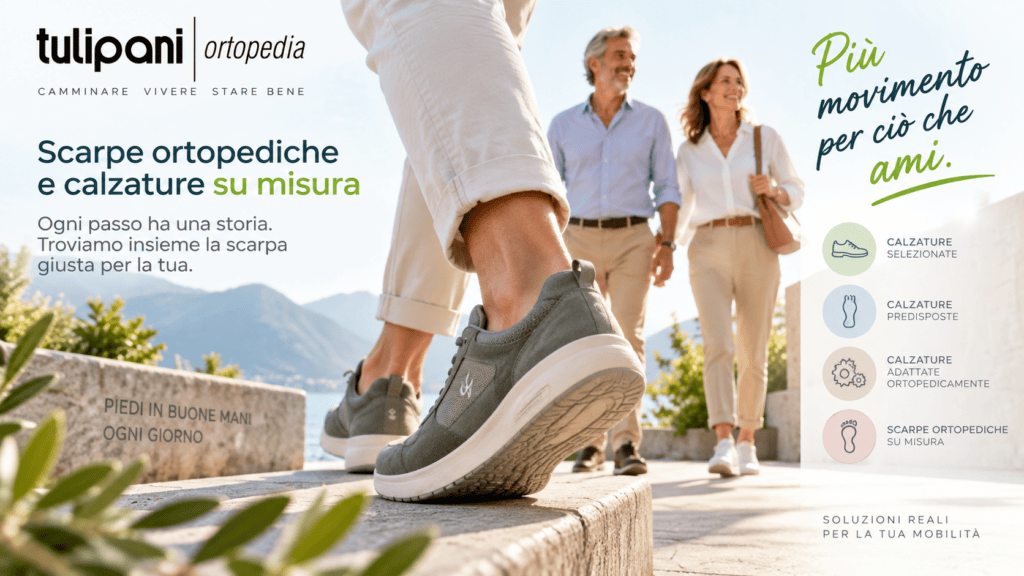 Scarpe ortopediche e calzature su misura per il movimento quotidiano
