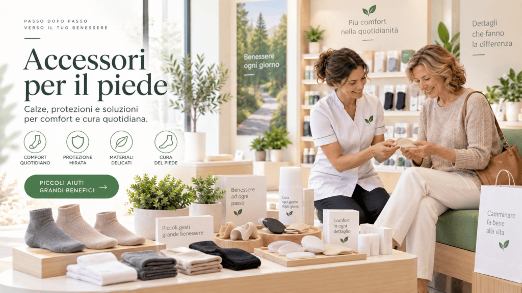 Accessori e protezioni per il piede disponibili presso Ortopedia Tulipani