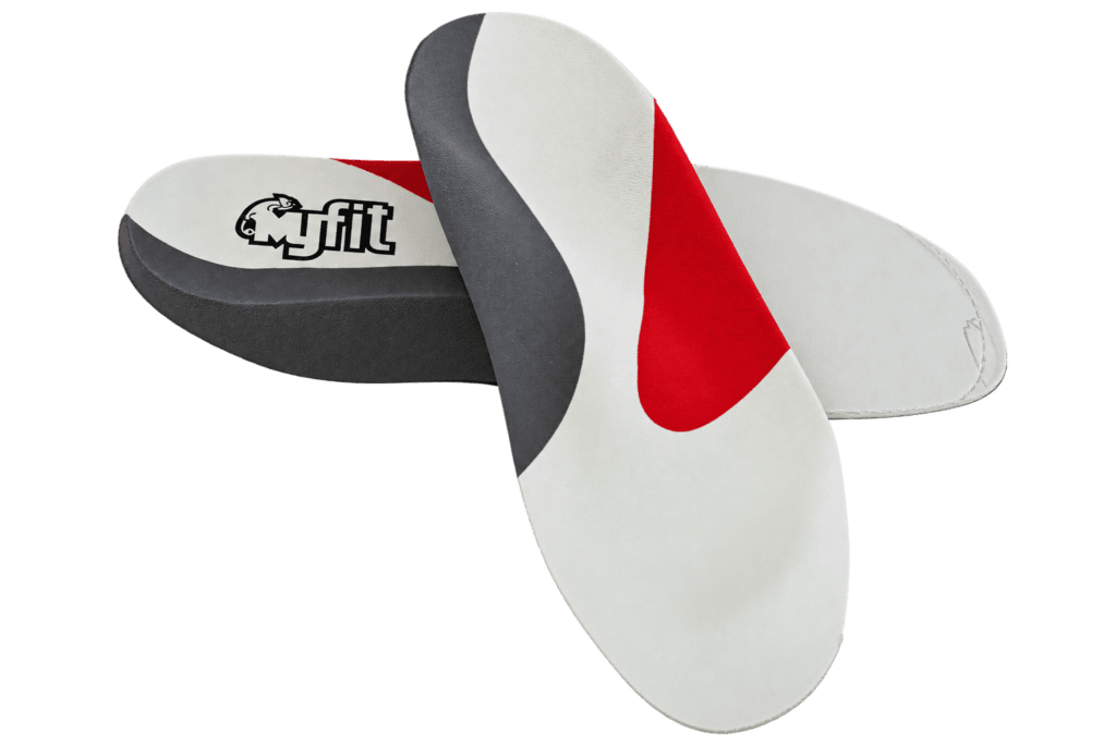 Plantare ortopedico MyFit Sport a baricentro basso per attività sportiva, comfort e controllo del piede.